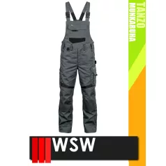   WSW TANZO GREY technikai kevertszálas kantáros munkanadrág - munkaruha
