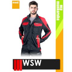   WSW ABANICO GREYRED technikai kevertszálas munkakabát - munkaruha
