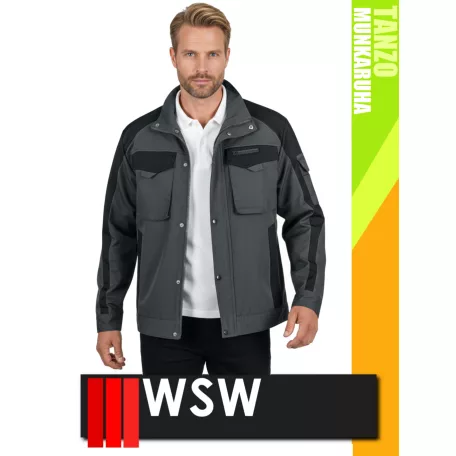 WSW TANZO GREY technikai kevertszálas munkakabát - munkaruha