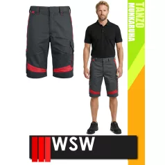   WSW TANZO GREYRED technikai kevertszálas rövid munkanadrág - munkaruha