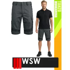   WSW TANZO GREY technikai kevertszálas rövid munkanadrág - munkaruha