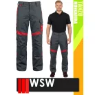 WSW TANZO GREYRED technikai kevertszálas derekas munkanadrág - munkaruha