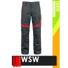 WSW TANZO GREYRED technikai kevertszálas derekas munkanadrág - munkaruha