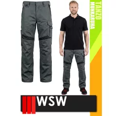   WSW TANZO GREY technikai kevertszálas derekas munkanadrág - munkaruha