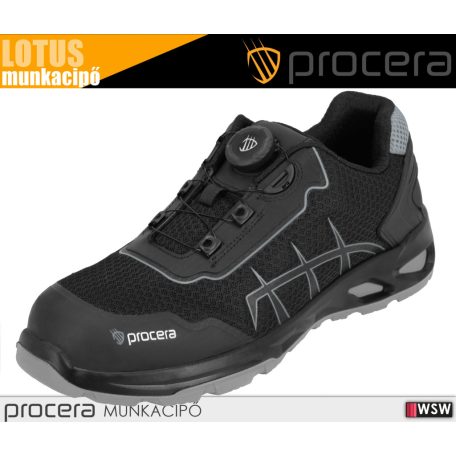 Procera LOTUS BLACK S1PS technikai önbefűzős fémmentes munkacipő - munkabakancs