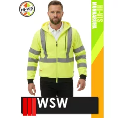   WSW YELLOW LUMINO technikai kevertszálas láthatósági polár pulóver - munkaruha