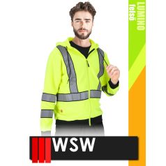 WSW HARVER COOL HVY LUMINO technikai kevertszálas láthatósági polár pulóver - munkaruha
