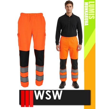 WSW ORANGE LUMIS technikai stretch jogger deréknadrág - munkaruha