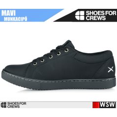   Shoes For Crews MOZO MAVI BLACK női csúszásmentes munkapapucs - munkacipő
