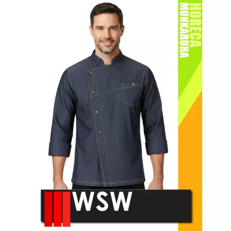 WSW HORECA JEANS MAESTO technikai férfi farmer séfkabát - munkaruha