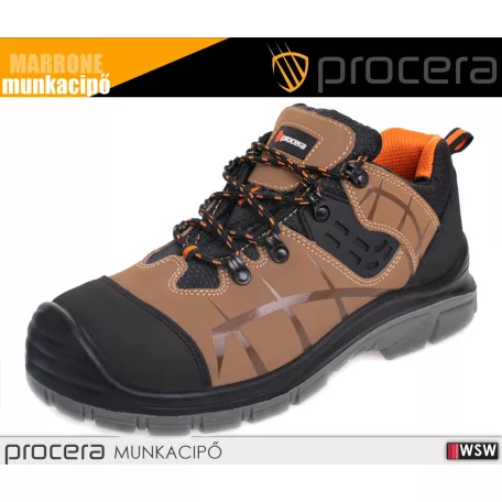 Procera MARRONE S3 technikai fémbetétes munkacipő - munkabakancs