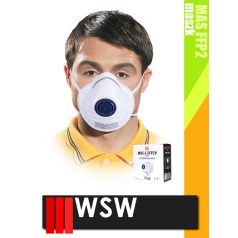   WSW MAS FFP2 WHITE univerzális szelepes maszk 20 db/doboz - védőfelszerelés