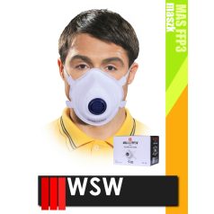   WSW MAS FFP3 WHITE univerzális szelepes maszk 10 db/doboz - védőfelszerelés