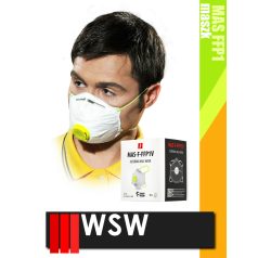   WSW MAS FFP1 WHITE univerzális szelepes maszk 10 db/doboz - védőfelszerelés