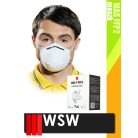 WSW MAS FFP2 WHITE univerzális maszk 20 db/doboz - védőfelszerelés