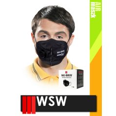   WSW KN95 BLACK univerzális szelepes maszk 20 db/doboz - védőfelszerelés