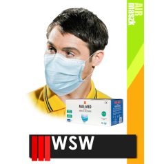   WSW MED BLUE univerzális maszk 50 db/doboz - védőfelszerelés