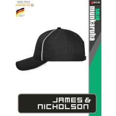   James & Nicholson SOLID BLACK technikai baseball sapka - munkaruha