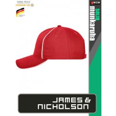   James & Nicholson SOLID RED technikai baseball sapka - munkaruha
