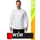 WSW HORECA WHITE MEZZO technikai férfi séfkabát - munkaruha