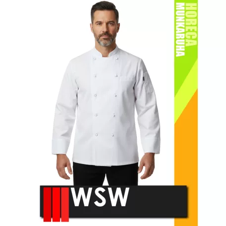 WSW HORECA WHITE MEZZO technikai férfi séfkabát - munkaruha
