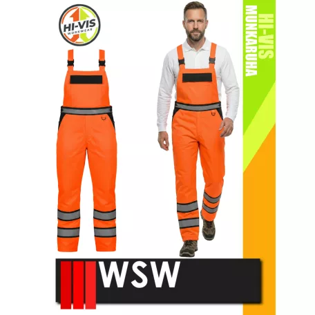 WSW ORANGE MILLING technikai bélelt kantáros deréknadrág - munkaruha
