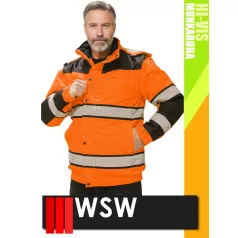   WSW ORANGE MILLING technikai bélelt láthatósági télikabát - munkaruha