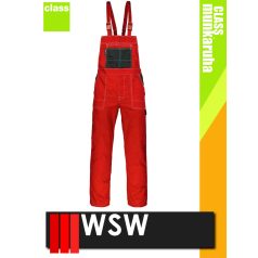 WSW SIETE RED technikai kevertszálas kantáros munkanadrág - munkaruha