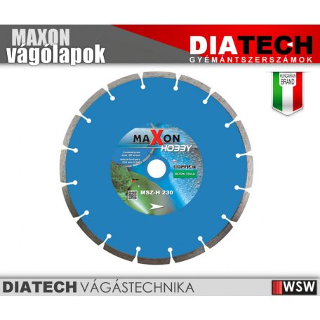 Diatech MAXON HOBBY szegmenses vágótárcsa - 115x22,2x7 mm - tartozék