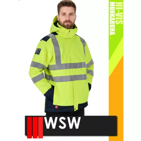 WSW MULTISTA YELLOW 3IN1 ESD technikai bélelt láthatósági multinorm télikabát - munkaruha