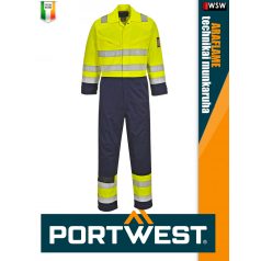   Portwest MODAFLAME YELLOW technikai ív és lángálló láthatósági overál - munkaruha