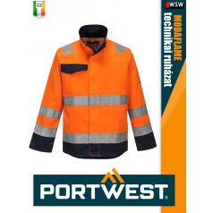   Portwest MODAFLAME ORANGE technikai ív és lángálló láthatósági kabát - munkaruha