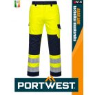 Portwest MODAFLAME YELLOW technikai ív és lángálló láthatósági deréknadrág - munkaruha