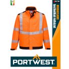 Portwest MODAFLAME ORANGE technikai ív és lángálló láthatósági softshell kabát - munkaruha