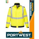 Portwest MODAFLAME YELLOW technikai ív és lángálló láthatósági softshell kabát - munkaruha