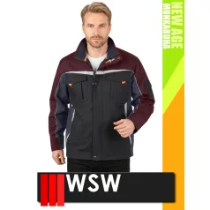   WSW NEW AGE BLACK technikai kevertszálas prémium munkakabát - munkaruha