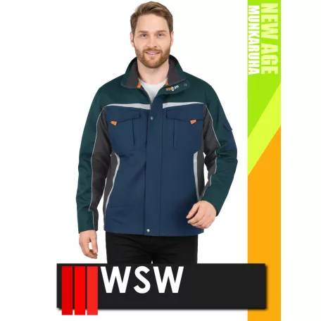 WSW NEW AGE MIDNIGHTORANGE technikai kevertszálas prémium munkakabát - munkaruha