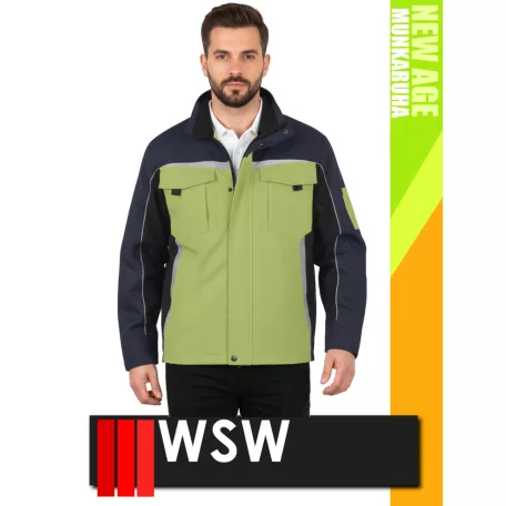 WSW NEW AGE LIME technikai kevertszálas prémium munkakabát - munkaruha