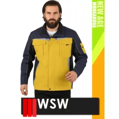   WSW NEW AGE YELLOW technikai kevertszálas prémium munkakabát - munkaruha