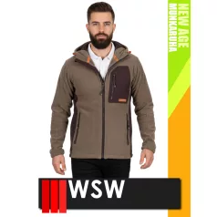   WSW NEW AGE BEIGE technikai polár softshell prémium pulóver - munkaruha