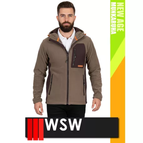 WSW NEW AGE BEIGE technikai polár softshell prémium pulóver - munkaruha