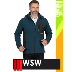   WSW NEW AGE MIDNIGHTORANGE technikai polár softshell prémium pulóver - munkaruha