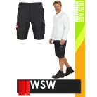 WSW NEW AGE BLACK technikai kevertszálas rövid prémium munkanadrág - munkaruha