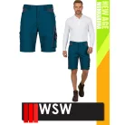 WSW NEW AGE MIDNIGHTBLUE technikai kevertszálas rövid prémium munkanadrág - munkaruha