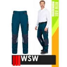 WSW NEW AGE MIDNIGHTBLUE technikai kevertszálas derekas prémium munkanadrág - munkaruha