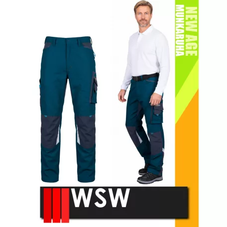 WSW NEW AGE MIDNIGHTBLUE technikai kevertszálas derekas prémium munkanadrág - munkaruha