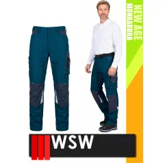   WSW NEW AGE MIDNIGHTBLUE technikai kevertszálas derekas prémium munkanadrág - munkaruha