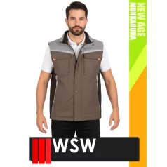   WSW NEW AGE BEIGE technikai vízálló prémium munkamellény - munkaruha