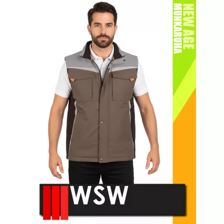 WSW NEW AGE BEIGE technikai vízálló prémium munkamellény - munkaruha