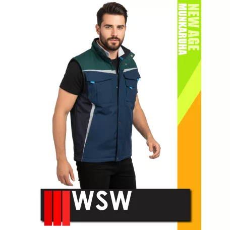 WSW NEW AGE MIDNIGHTBLUE technikai vízálló prémium munkamellény - munkaruha